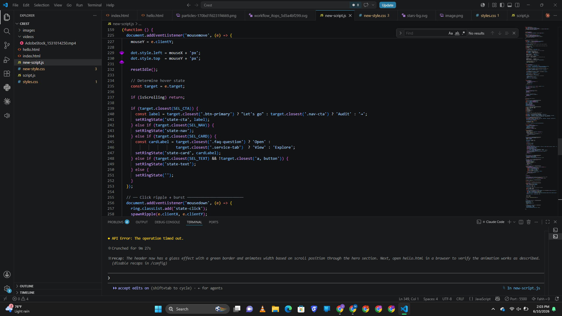 Web Development Project